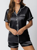 Two-Piece Loungewear Shorts Set, Matching Summer Pajamas