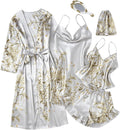 Women's Printed Satin Silk Pajama Set